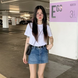 🌈SpinnyHouse🌈เสื้อยืดคอกลม ผ้าคอตตอน ยืดไม่ย้วย 🍒 ไม่หดไม่ต้องรีด BASIC STYLE ใส่ได้ทั้งชายหญิง รุ่น เสื้อ Yuedyun