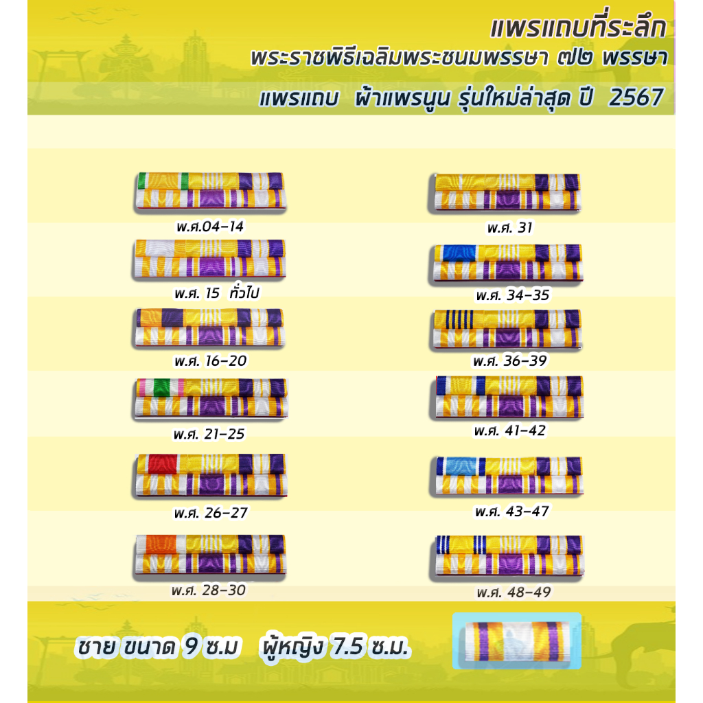 แพรแถบไม่มีเครื่องราชย์