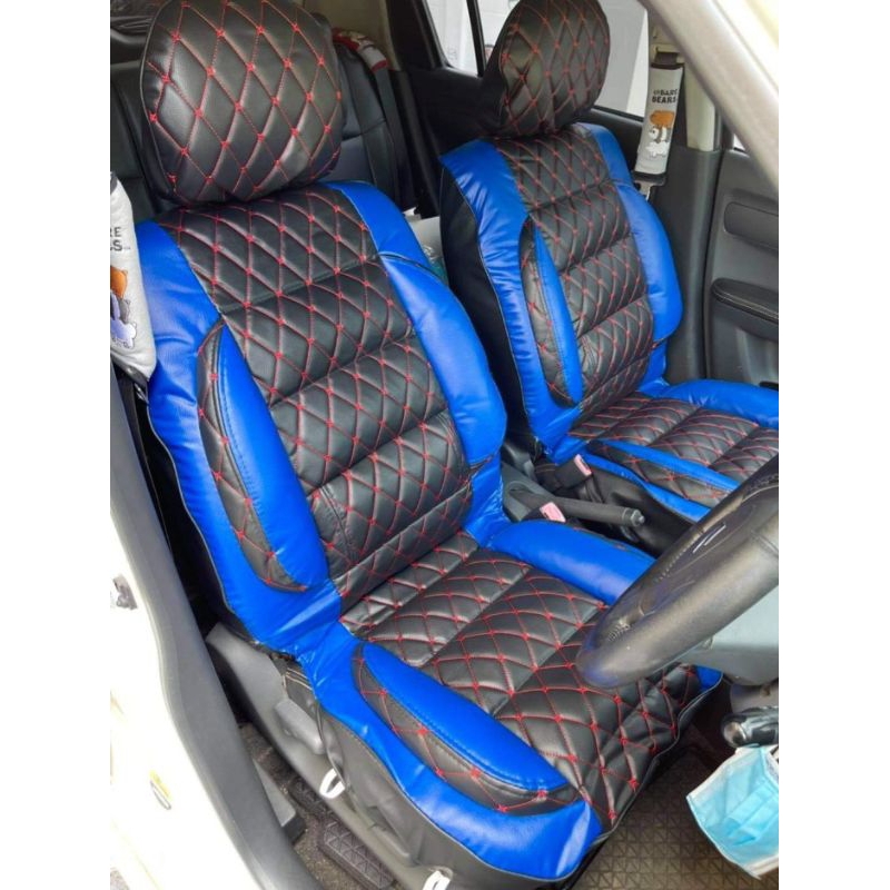 ชุดหุ้มเบาะ toyota mighty x ตรงรุ่น คู่หน้า 2 ประตู  หนังเป็นอย่างดี สวมทับเบาะเดิมได้เลยค่ะ