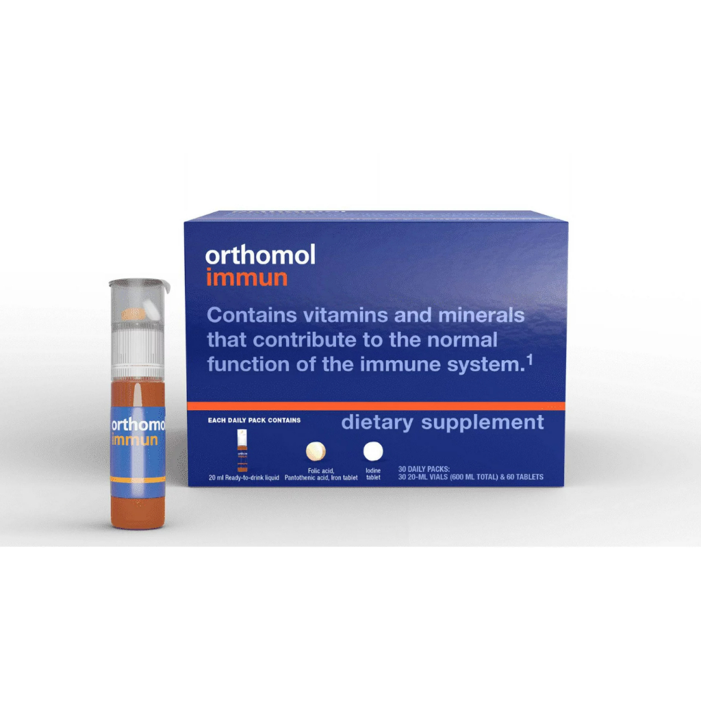 [สินค้าของแท้100% พร้อมส่งทันที] ORTHOMOL  Orthomol Immun (Tablet + liquid type แบบ30วัน)