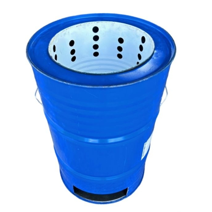 เตาเผาขยะไร้ควัน ถังเหล็กเผาขยะ รุ่นไร้ควัน ขนาด 200 ลิตร