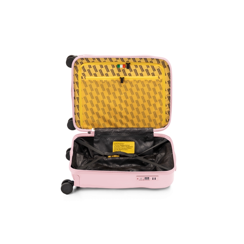 CRASH BAGGAGE กระเป๋าเดินทาง รุ่น TONE ON TONE สีชมพูพาสเทล ขนาด 21.6"