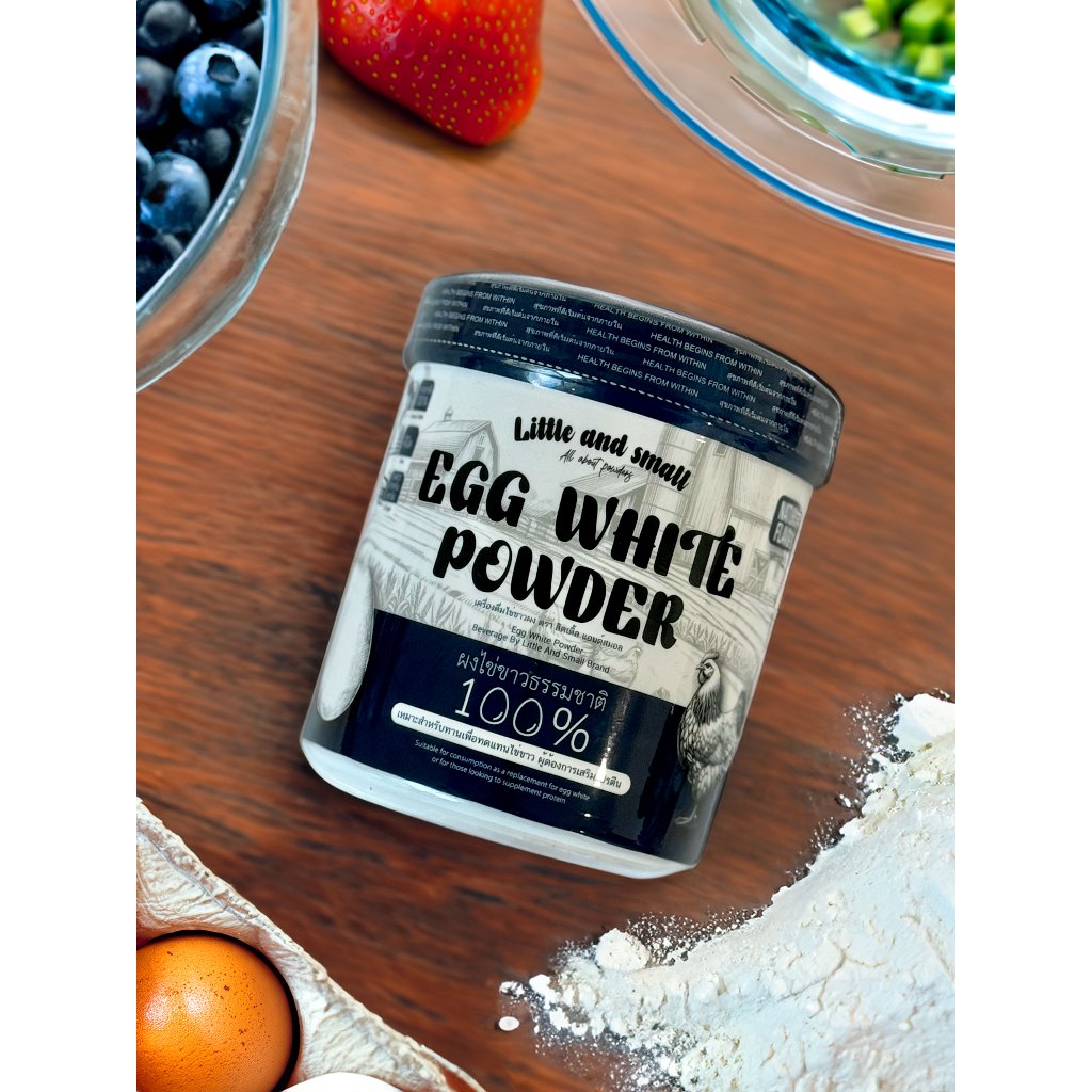 ผงไข่ขาว ธรรมชาติ 100% โปรตีนสูง ทานได้ทุกวัน 500g - รูปที่ 2