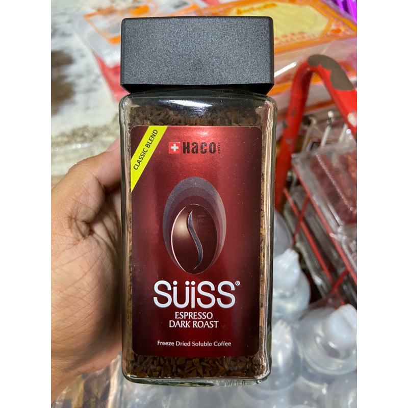 [100g] HACO Suiss Espresso Dark Roast Freeze Dried Instant Coffee (Switzerland Imported) กาแฟสำเร็จร