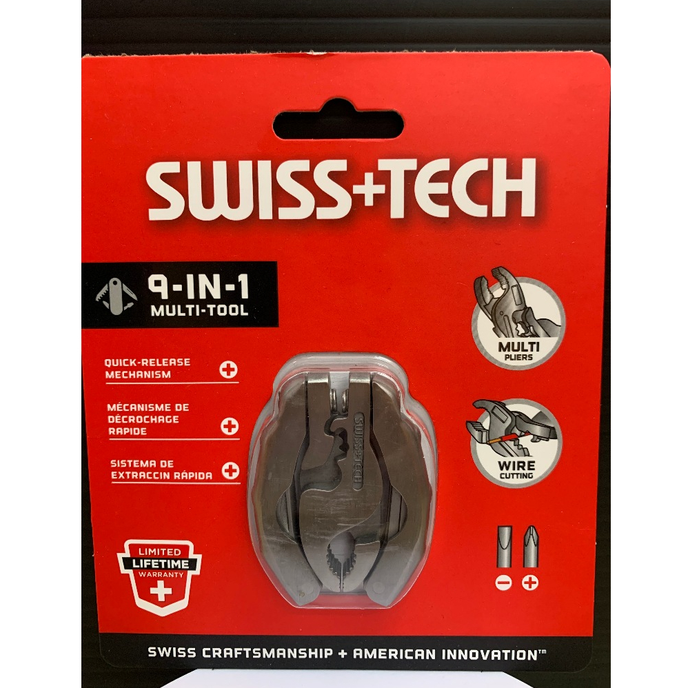 Swiss +Tech ชุดคีม ไขควง อเนกประสงค์  Multi-Tool 9-In-1 ST50016 EDC Camping