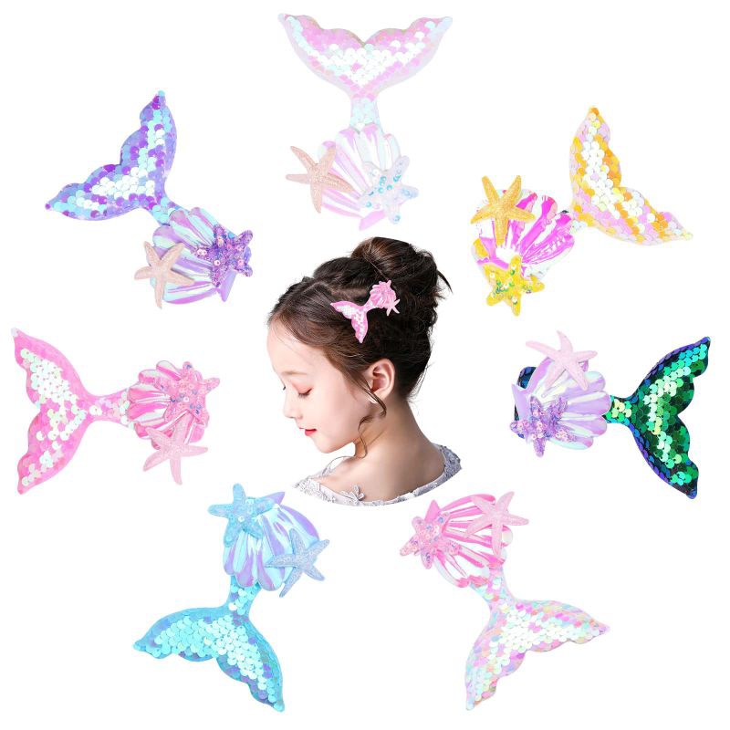 พร้อมส่ง กิ๊บผมเมอเมด กิ๊บติดผมนางเงือก มีให้เลือกหลากหลายสี