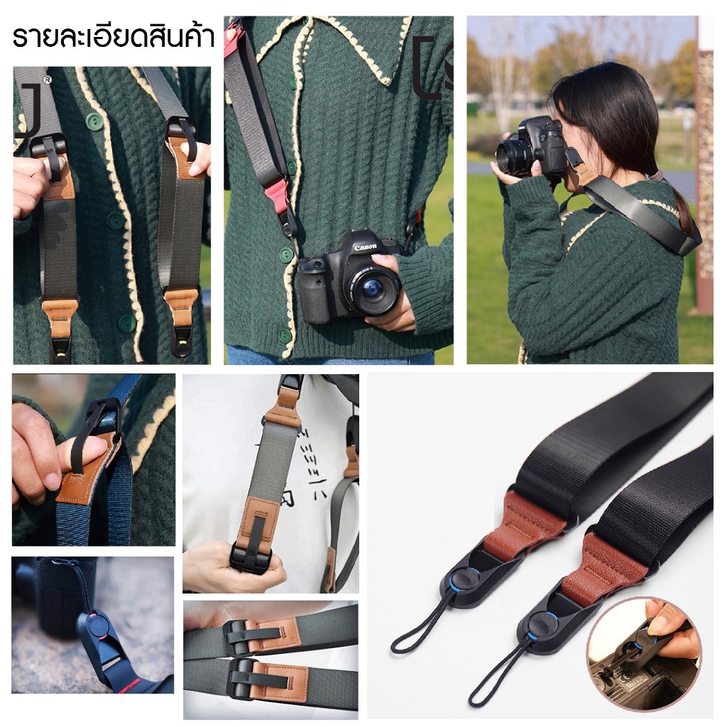 สายคล้องกล้อง แนว Peak Design Slide Lite Camera Strap Dslr Mirrorless รุ่นใหม่ เหมือนใช้ของแท้