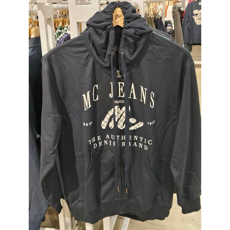 [พร้อมส่ง] เสื้อฮู้ดดี้ Mc Jeans สีกรม แท้ 100% มีครบไซส์ จำนวนจำกัด