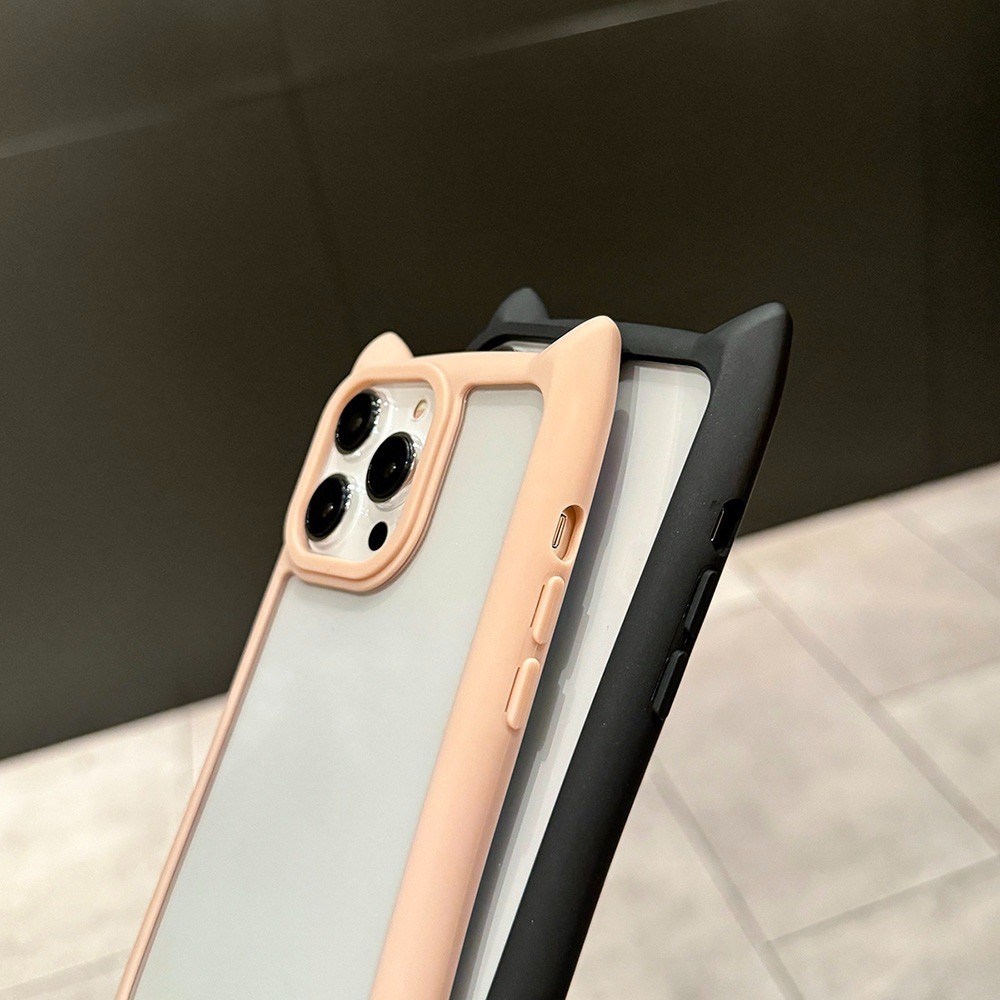 Ins 3D แมวหู For iPhone 17 11 13 12 15 14 16Pro Max X XR เคสโทรศัพท์มือถือเกาหลีใสป้องกันลายนิ้วมือกันกระแทกฝาหลังป้องกั - รูปที่ 7