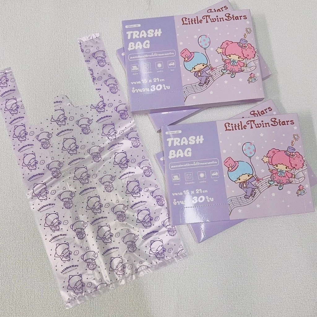 ถุงพลาสติก หูหิ้วพิมพ์ลาย sanrio