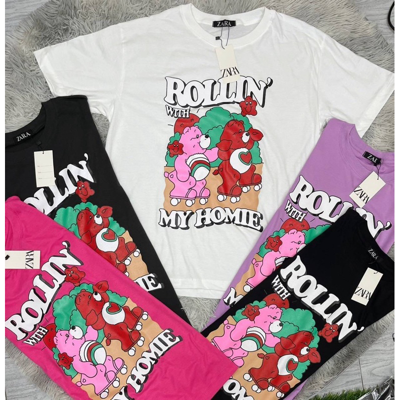 SIS.ON | พร้อมส่ง Oversize เสื้อยืดโอเวอร์ไซส์ No.23 ROLLIN’