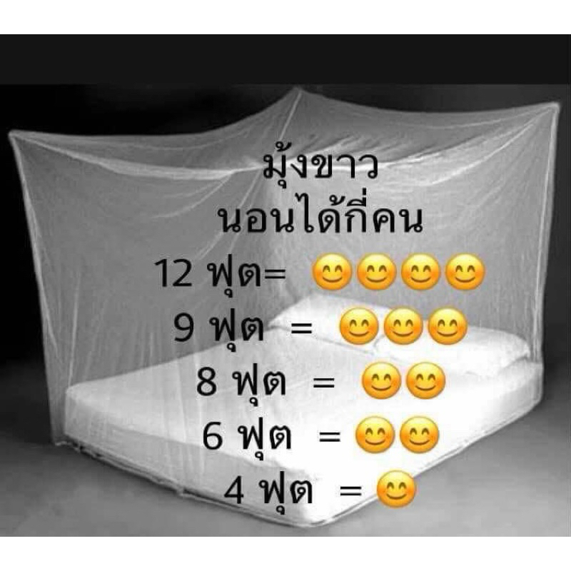 มุ้งผ้าฝ้าย มุ้งขาว มุ้งโบราณ นอนได้1-5คน