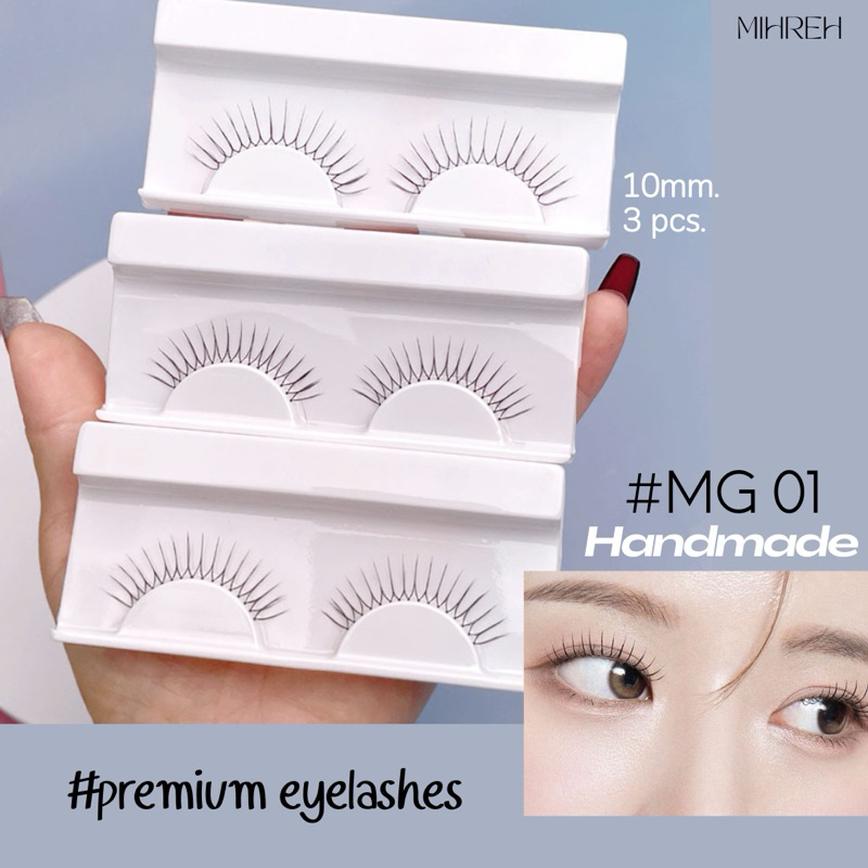 [4180] (พร้อมส่ง) Magic School Handmade Premium Eyelashes #MG01 ขนตาปลอมจับช่อ สุดพรีเมี่ยม