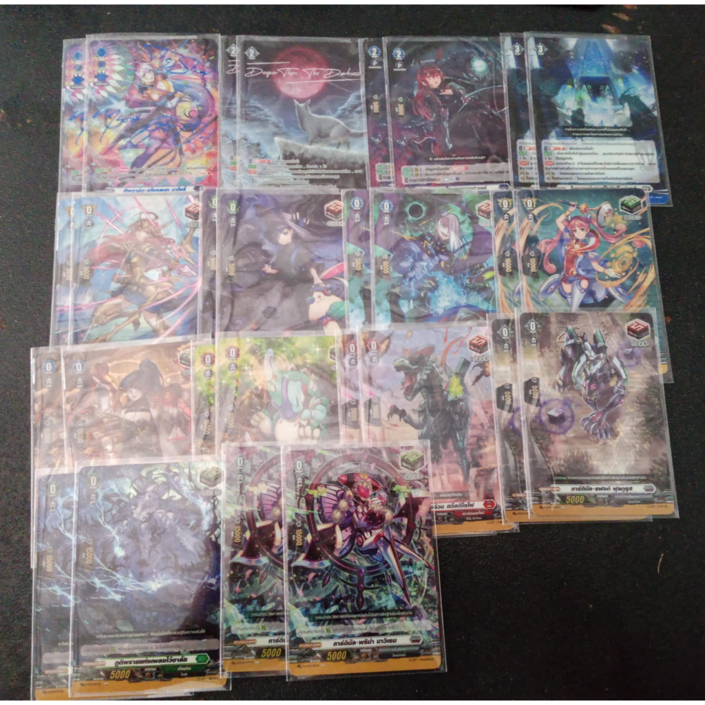 แวนการ์ดไทยแยกใบหลังกล่อง D-BT02 ฟรอยกับลายเซ็น