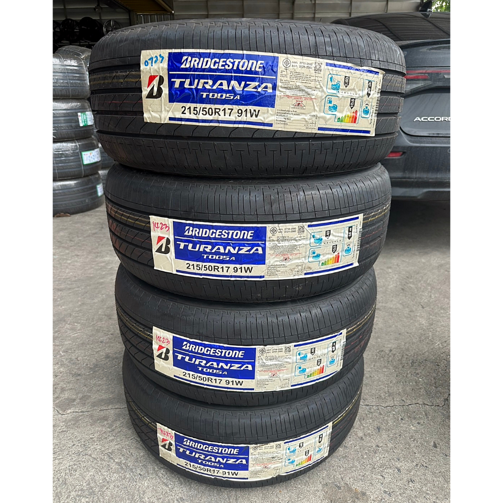 🔴 ยาง "#บริดจสโตน" Bridgestone Turanza T005A *** ยางใหม่ ปี 23 *** - 215/50R17 - 215/55R17