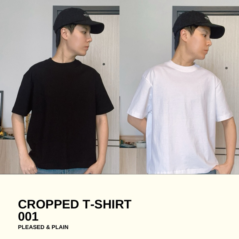 001 [Cropped T-Shirt] เสื้อยืดครอปพรีเมี่ยม ผ้า cotton comb คอฟิต ผ้านุ่มมาก