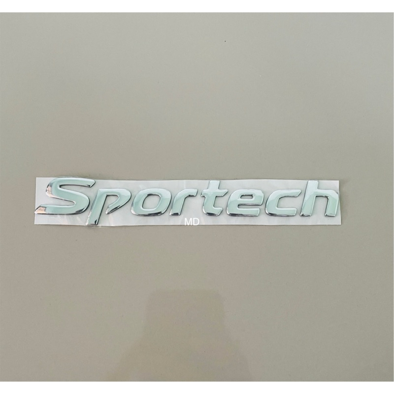 โลโก้ SPORTECH ติดท้ายALMERA Nissan นิสสัน ขนาด 15x2.5 cm. ราคาต่อชิ้น