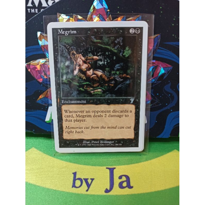 Megrim Magic The Gathering Original ของแท้ สภาพ EX รุ่น 7 th Edit 146/350
