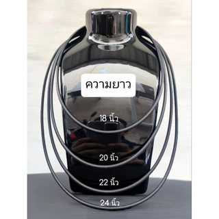 (พร้อมส่ง) ยางโอริง ห้อยพระ ยาว 18, 20, 22, 24 นิ้ว ขนาด 3 มิล มีสีให้เลือกถึง 13 สี