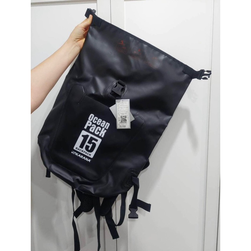 Karana OceanPack Backpack 15L กระเป๋ากันน้ำ - Black