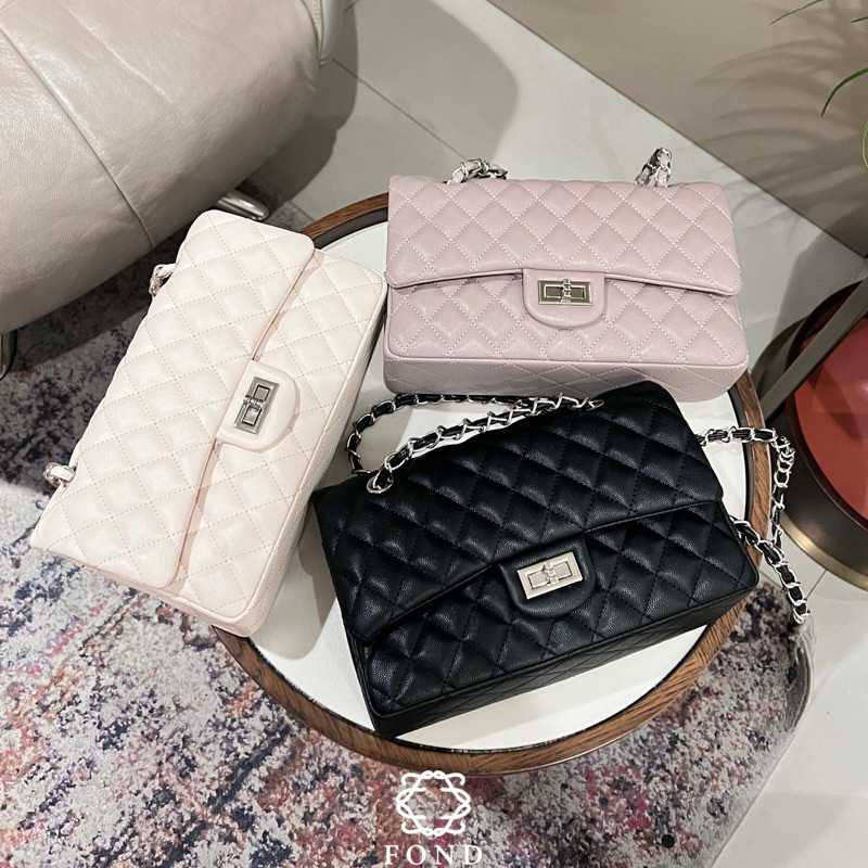 Fond กระเป๋า มีโค้ดลด30% front flap กระเป๋าสะพายข้าง สะพายไหล่ - รูปที่ 4