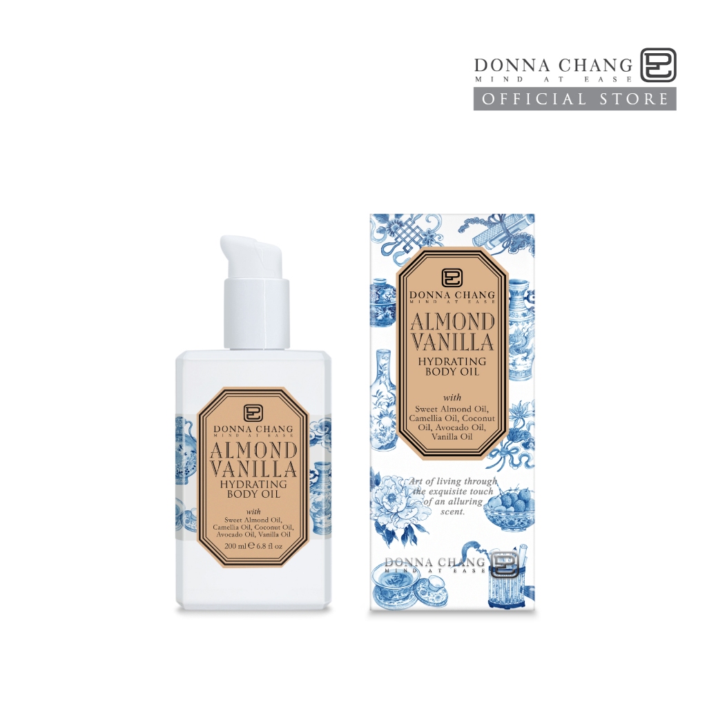 DONNA CHANG Almond Vanilla Hydrating Body Oil 200 ml อัลมอนด์ วานิลลา ผลิตภัณฑ์บำรุงผิวกาย