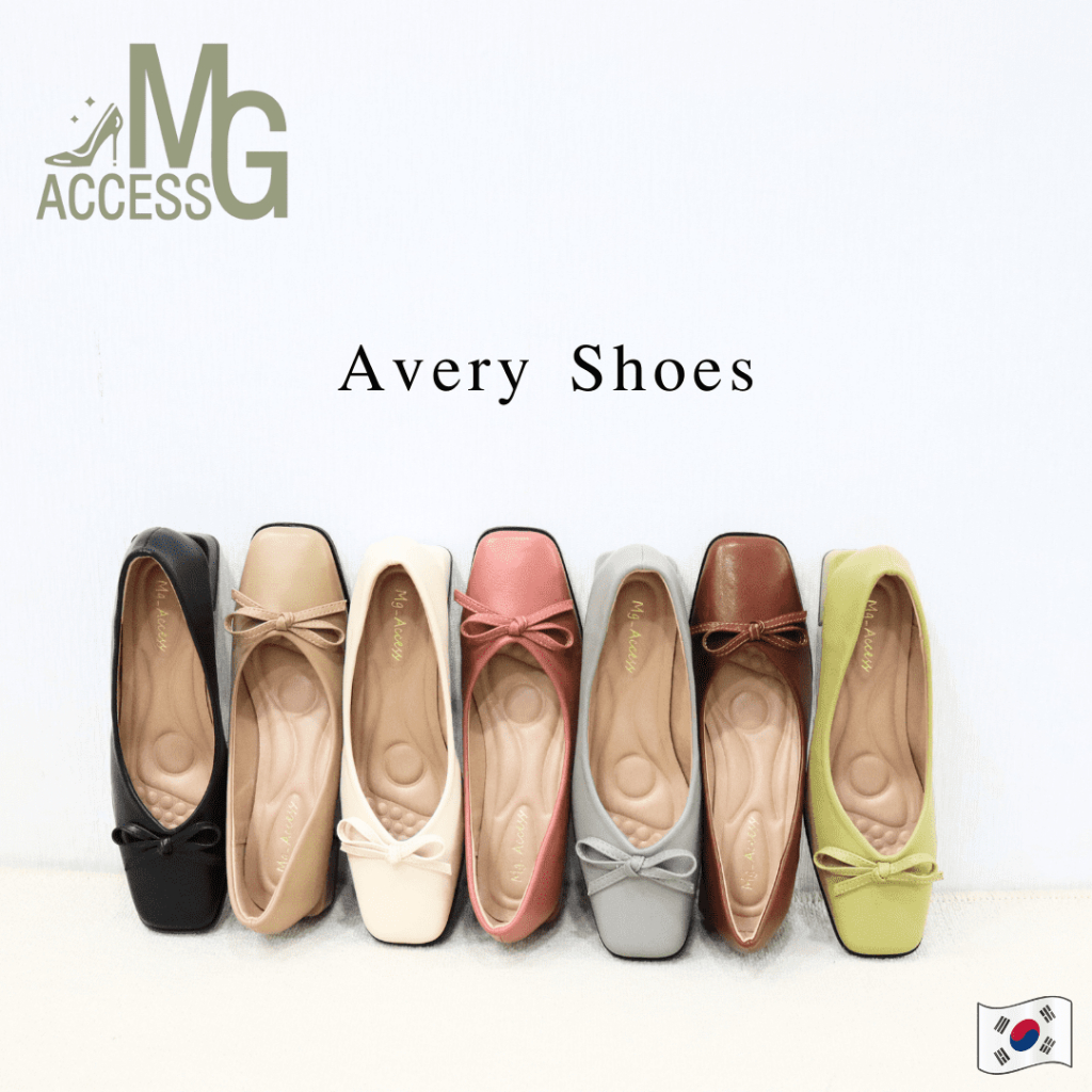Mgaccess 'Avery Shoes' J05/10 ** ลด 1 ไซส์ ** รองเท้าคัชชูหัวตัด ส้นสูง 2 นิ้ว