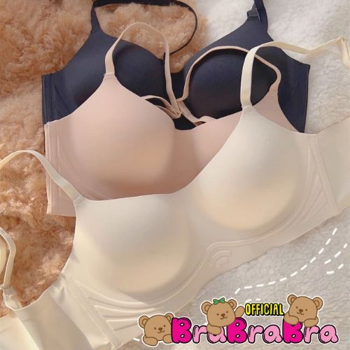 SugarPop #bra-271 เสื้อชั้นใน ไร้ขอบ เสริมฟองน้ำ ผ้าดีมาก โทนนู้ด