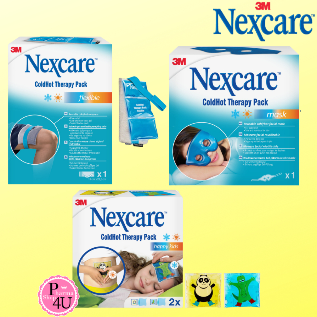 3M Nexcare Cold Hot Pack Flexible / EYE MASK /HAPPY KIDS 2PACK  เจลประคบร้อนเย็น