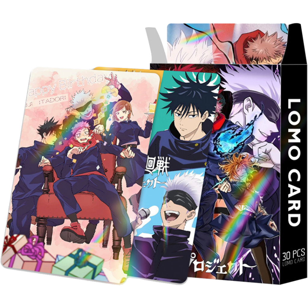 โฟโต้การ์ด jujutsu kaisen ชุด30ใบ ขนาดเล็ก ของขวัญสำหรับเด็ก ลายการ์ตูนอนิเมะ - รูปที่ 2