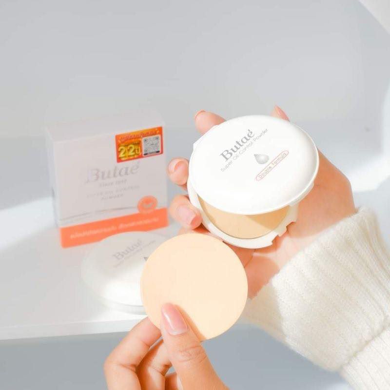 โฉมใหม่** แป้งพัฟ บูเต้ แป้งบูเต้ บูเต้ ตลับขาว BUTAE super oil control powder