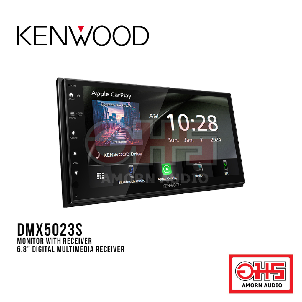 KENWOOD DMX5023S Monitor with Receiver 6.8" Digital Multimedia Receiver AMORN AUDIO