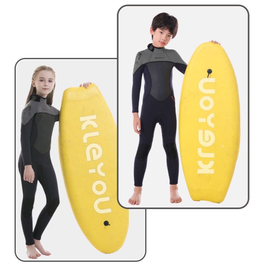 ชุดว่ายน้ำเก็บอุณหภูมิเด็ก รุ่น orca ดีไซน์ซิปหลังมาโทนดำ เรียบ เท่ ผ้าหนาเก็บความอบอุ่นได้เป็นบอดี้สูทตัวยาวแขนยาว - รูปที่ 6