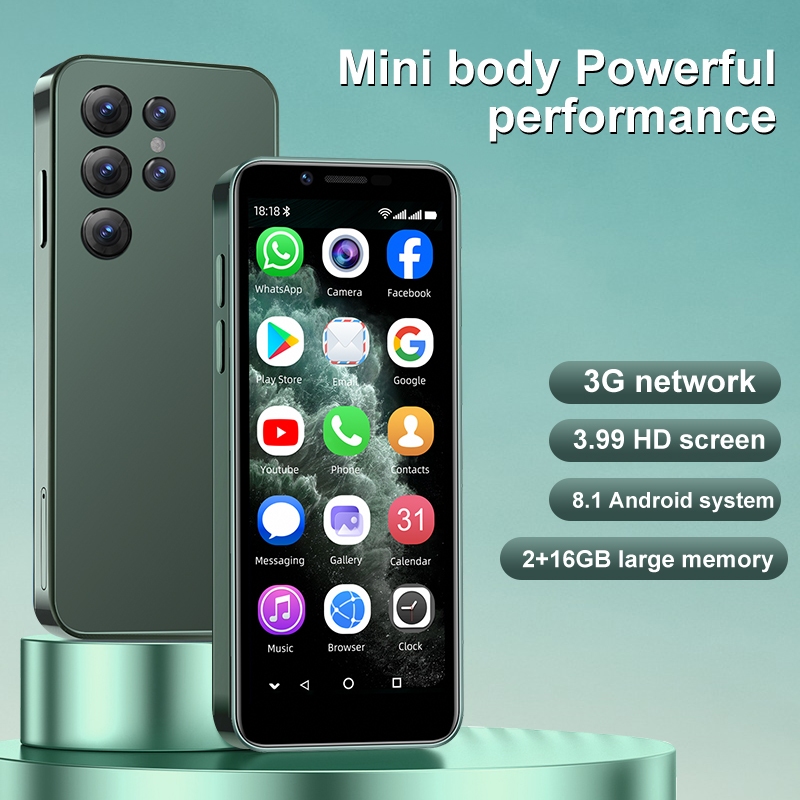 Jodom S24Pro 4G Android 8.1 3GB + 32GBปลดล็อกมินิสมาร์ทโฟน3.99นิ้วโทรศัพท์หน้าจอขนาดเล็ก4Gโทรศัพท์เครือข่ายระดับพรีเมียม