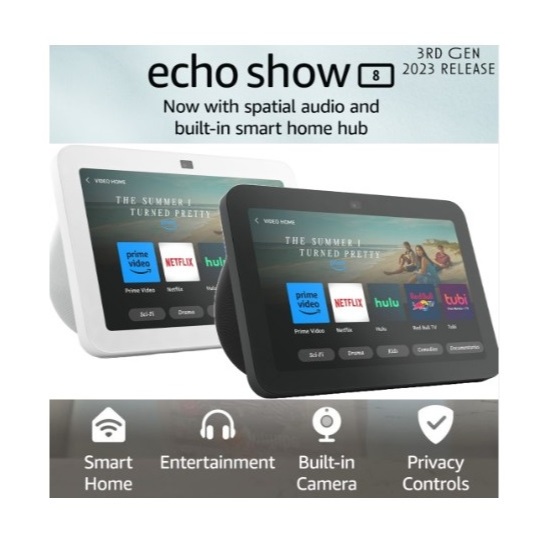 Amazon Echo Show 8 (3rd Gen, 2023 release) Smart Speaker