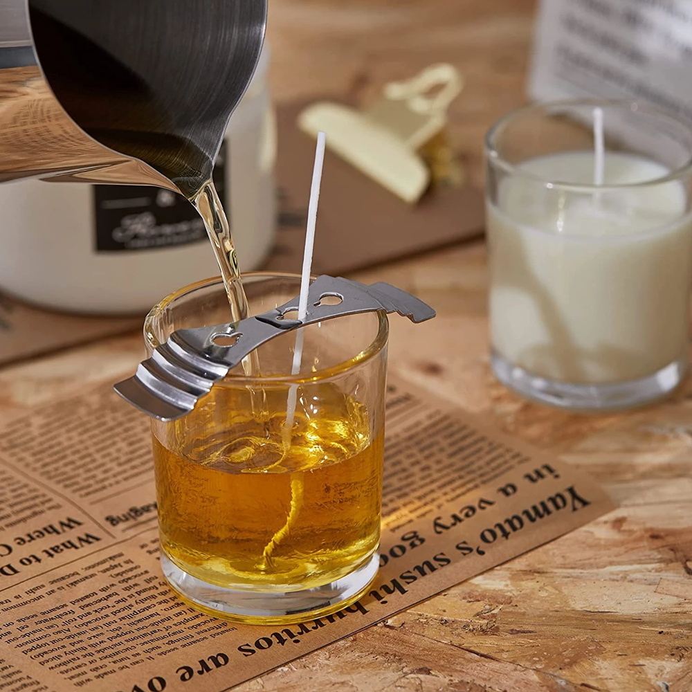 ไส้เทียนพร้อมฐาน ไส้เทียนGK8 พร้อมหนีบเหรียญ (#100 ชิ้น) สําหรับทําเทียน ไส้เทียนสำเร็จรูป - รูปที่ 3