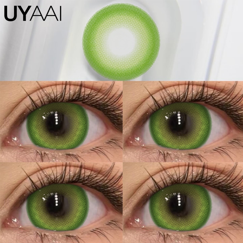 UYAAI 【0.00~-6.00】 1 คู่คอนแทคเลนส์สี Candy รายเดือน ชุดคอนแทคเลนส์ รายเดือน ปริมาณน้ำ 42% Contact Lens 14.5mm