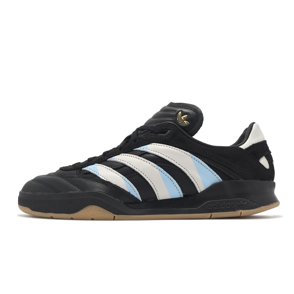100% ของแท้ adidas x Atmos Predator Mundial Loafer รองเท้าผู้ชายรองเท้าหนังสีดำ Co-one IH2657