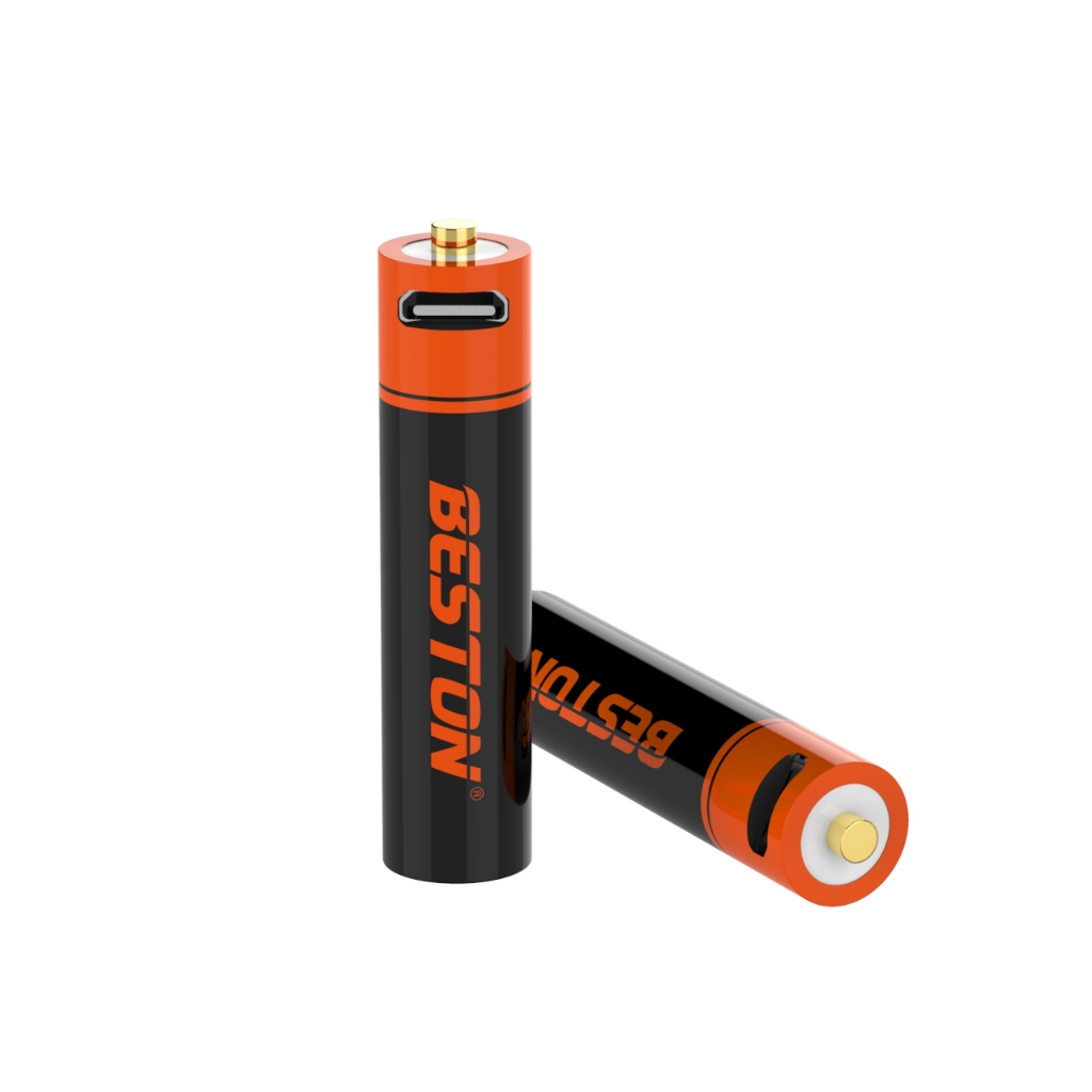 [ราคา 2 ก้อน] ถ่านชาร์จ 1.5V ชาร์จด้วยสาย USB ยี่ห้อ Beston ถ่านAA ถ่านAAA เลือกซื้อได้