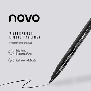 777 (ของแท้/พร้อมส่ง) อายไลน์เนอร์ NOVO zoom in eyes easy to draw eyeliner หัวแปรงเรียวเล็กสุดๆ