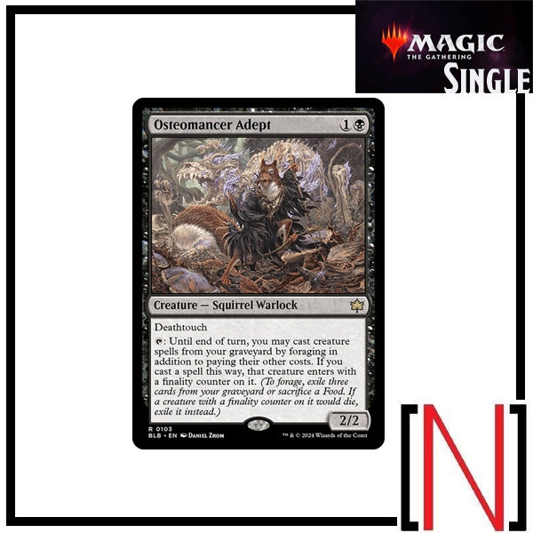 [MTG][Single][BLB] Osteomancer Adept ระดับ Rare [ภาษาอังกฤษ]