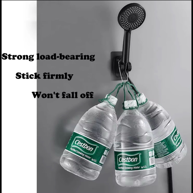 🔥ถูกที่สุด🔥 พร้อมส่ง มาดามก๊อก ขาแขวนแบบแปะ ที่แขวนฝักบัวแบบแปะ ไม่ต้องเจาะผนัง ปรับองศาได้ - รูปที่ 6