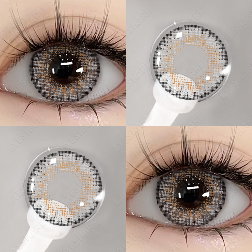 {COD}-คอนแทคเลนส์สีฟ้า Eyeshare 3Tone ขนาด 14.5 มม. คอนแทคเลนส์สีสำหรับดวงตาโต ใช้งานได้ 1 ปี จัดส่งฟรี