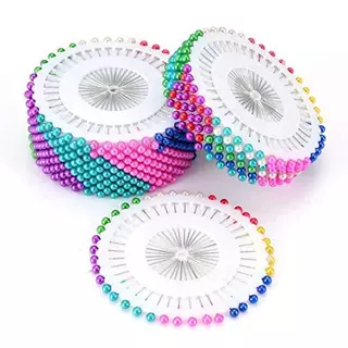 เข็มหมุดคละสี มี 8สี 480 เล่ม/แพ็ค แบบแผง คุณภาพสูง สำหรับงานDIY ใช้กำหนดตำแหน่งสำหรับการตัดเสื้อผ้า