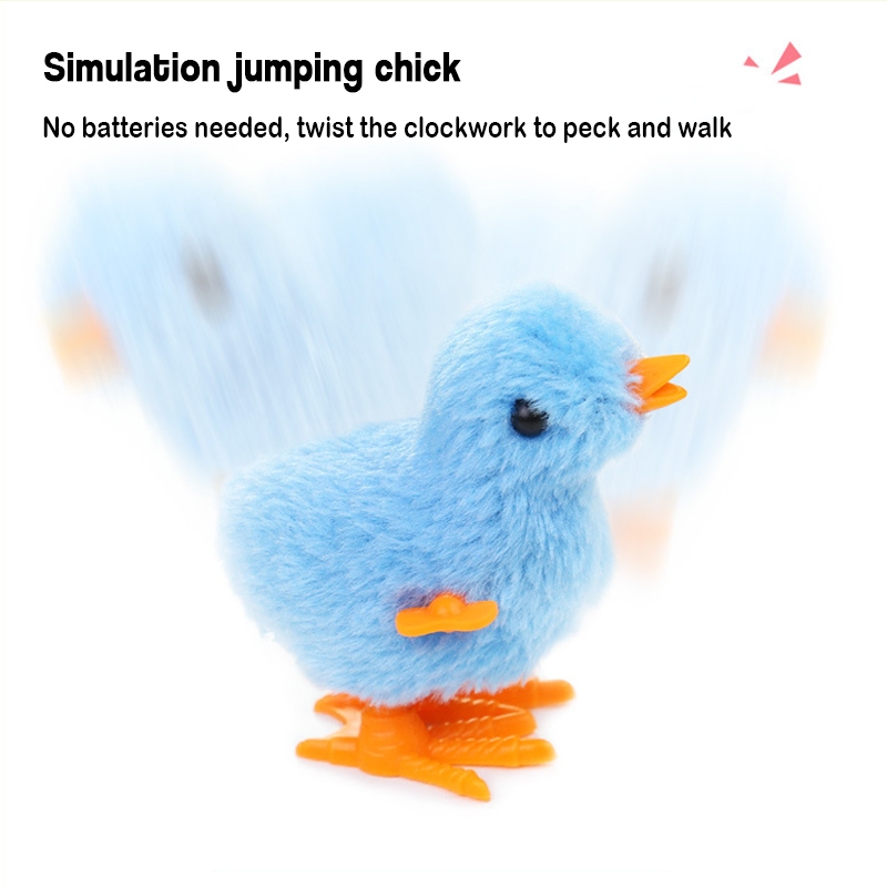 ของเล่นเด็ก ลูกเจี๊ยบไขลาน ลูกไก่ไขลาน ลูกไก่เดินได้ ตุ๊กตาสัตว์เลี้ยง ของเล่นไขลาน คละสี - รูปที่ 2