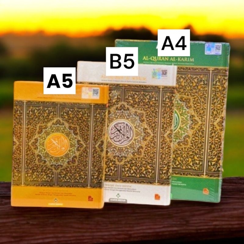 อัล-กุรอ่านตัจวีดแบบสีสวยๆ(waqaf ibtida)มี3ขนาดให้เลือก A4/B5/A5