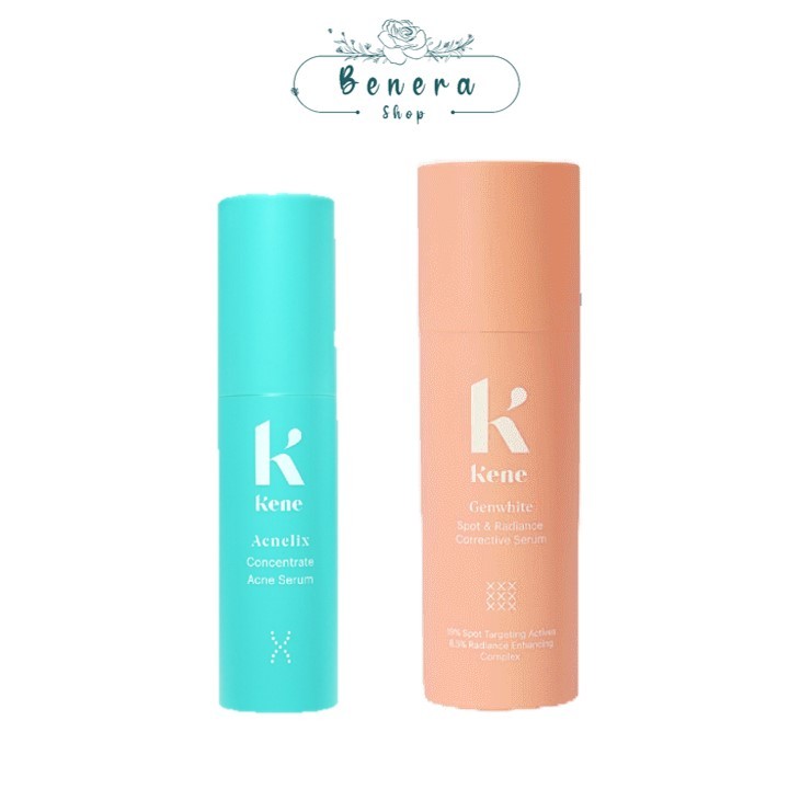 Acnelix Concentrate Acne Serum 30g./ KENE Genwhite Spot & Radiance Corrective Serum 30ml [ของแท้ 100