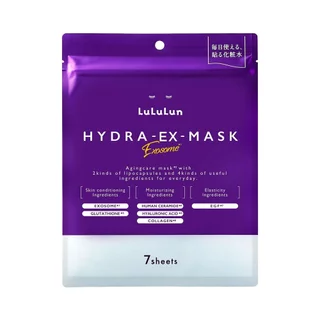 [พร้อมส่ง] LuLuLun Hydra EX Face Mas มาส์กบำรุงผิวหน้าเอ็กโซโซม มี 2 ขนาด 7 แผ่น และ 28 แผ่น