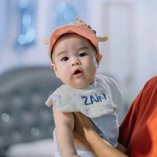 ผ้ากันเปื้อนเด็กปักชื่อ ปักไว ผ้านิ่ม ปักแน่น *มีผ้า 70 ลาย*