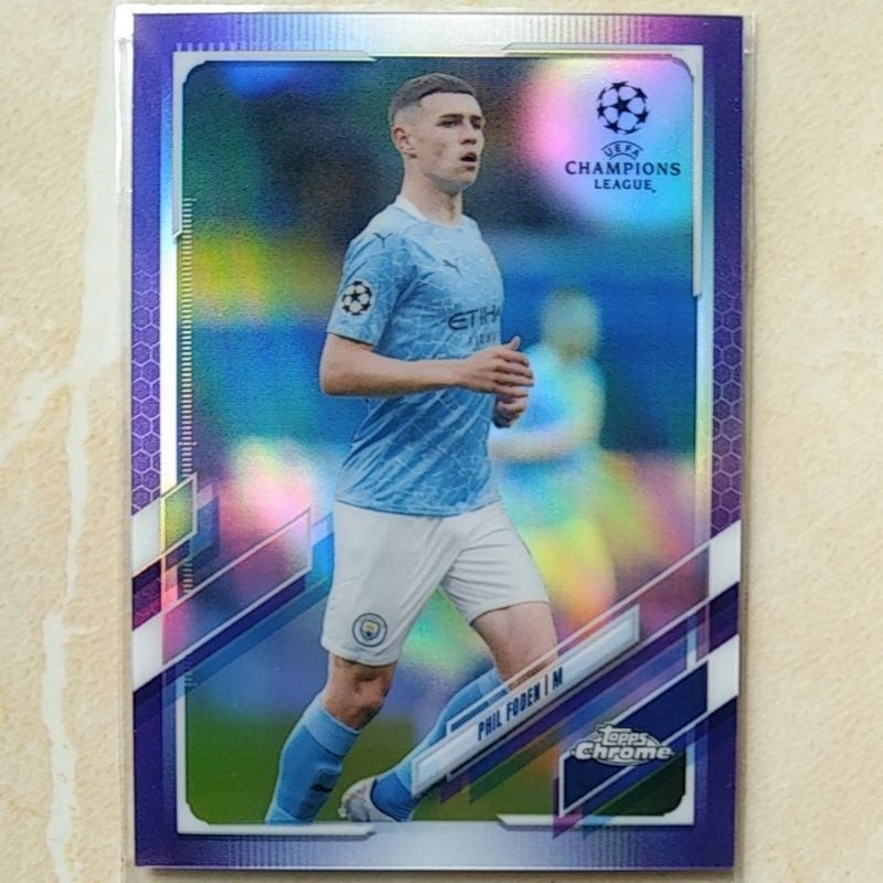 การ์ดฟุตบอล topp Chrome PHIL FODEN /250